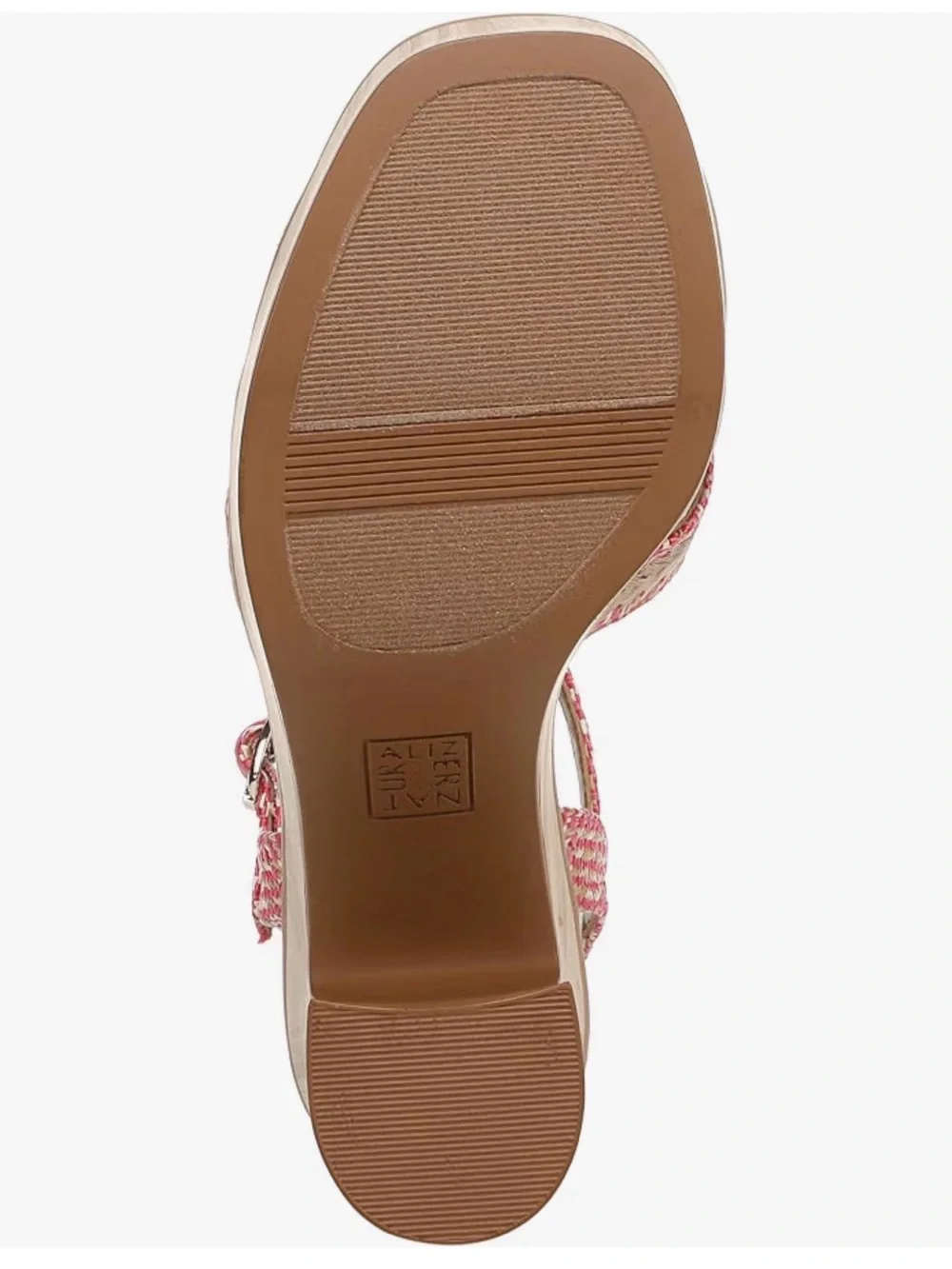 A290 Naturalizer Pink Woven Platform Sandals with Ankle Buckle NWT Size11